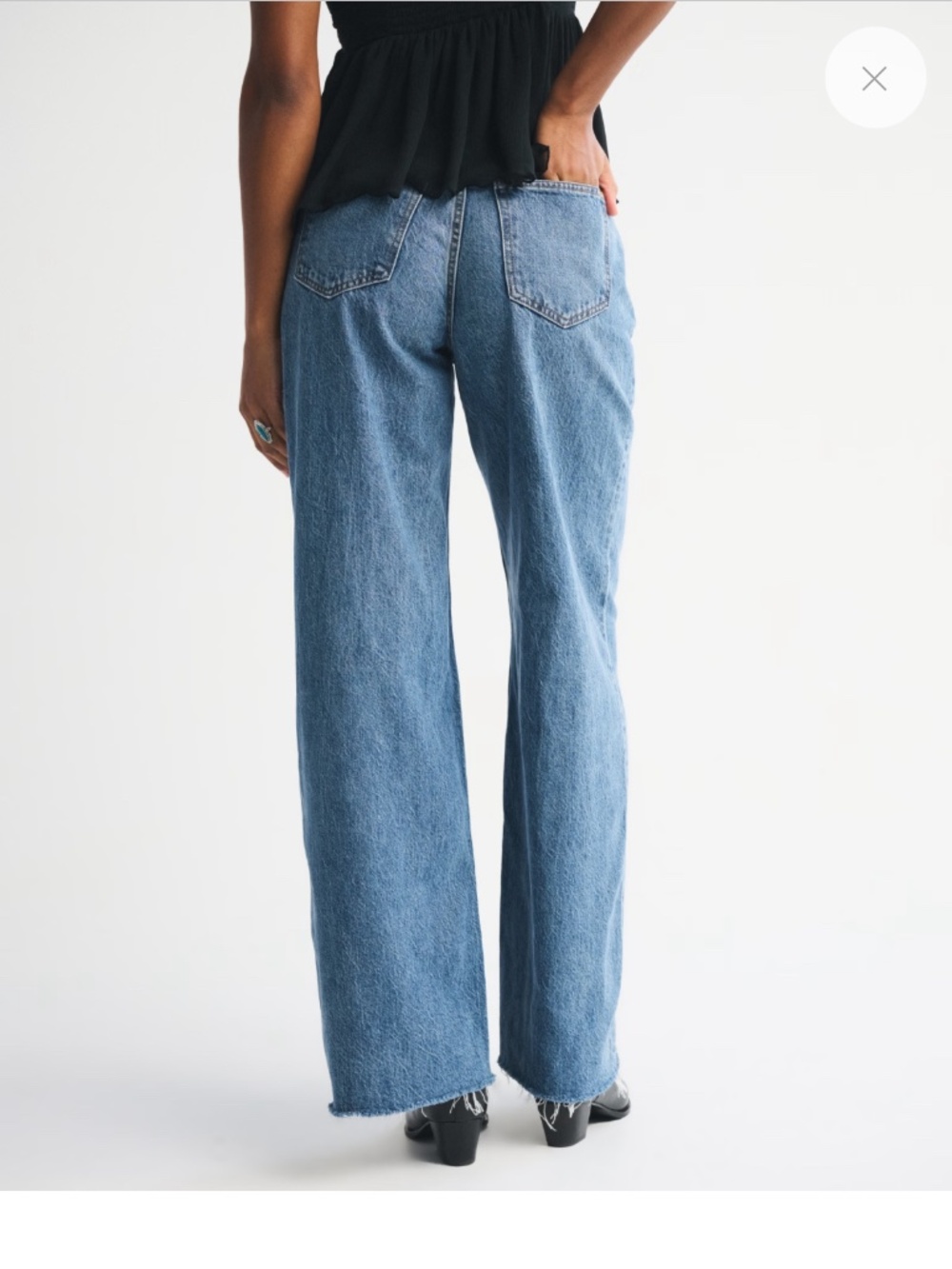 Curve Love High Rise Wide Leg Jean